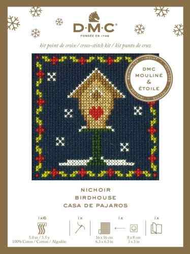 DMC Christmas Mini Cross Stitch Kit Birdhouse