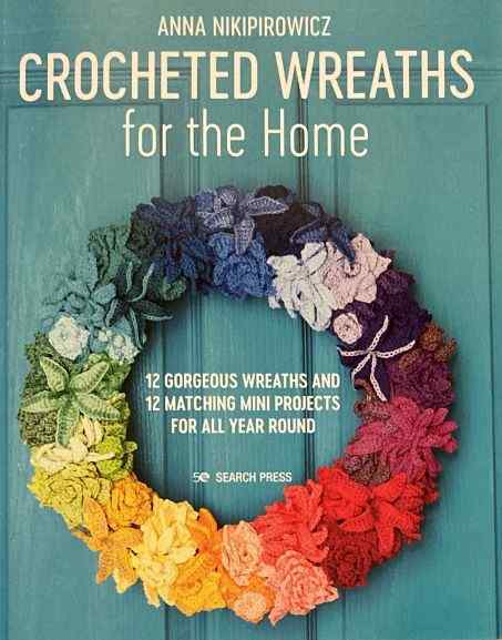 Book Crocheted Wreaths for the home
