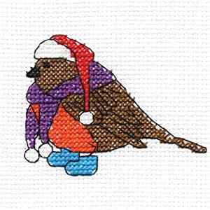 DMC Christmas Characters Mini Cross Stitch Robin