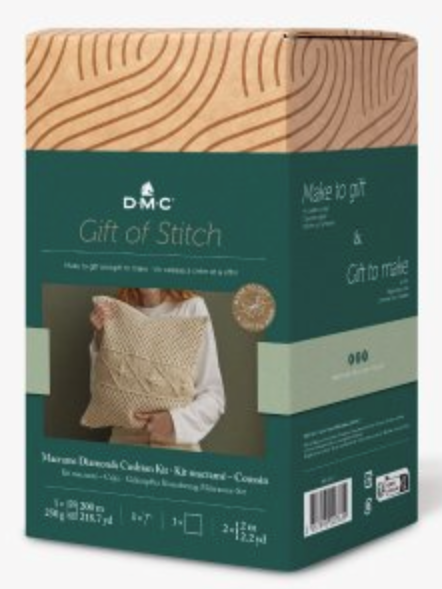 DMC Gift Of Stitch Macrame Diamonds Cushion Kit MC107K