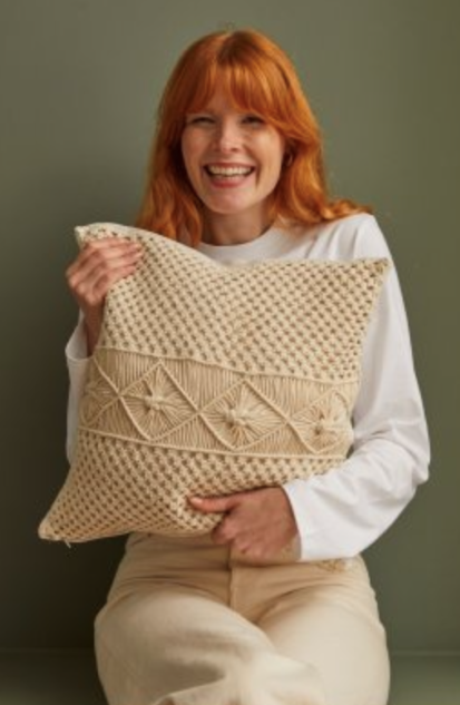 DMC Gift Of Stitch Macrame Diamonds Cushion Kit MC107K
