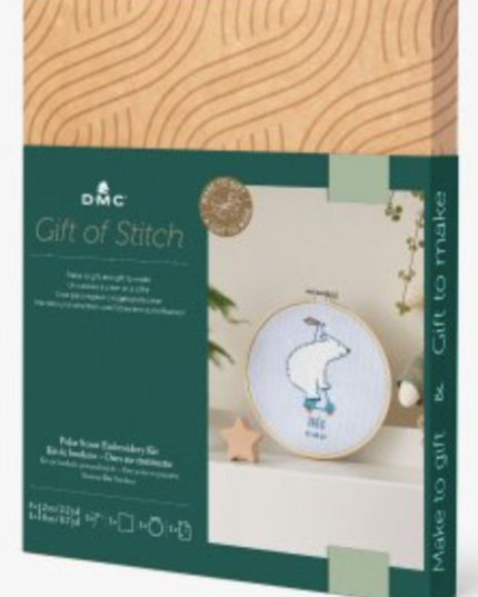DMC Gift Of Stitch Polar Bear Embroidery Kit TB182