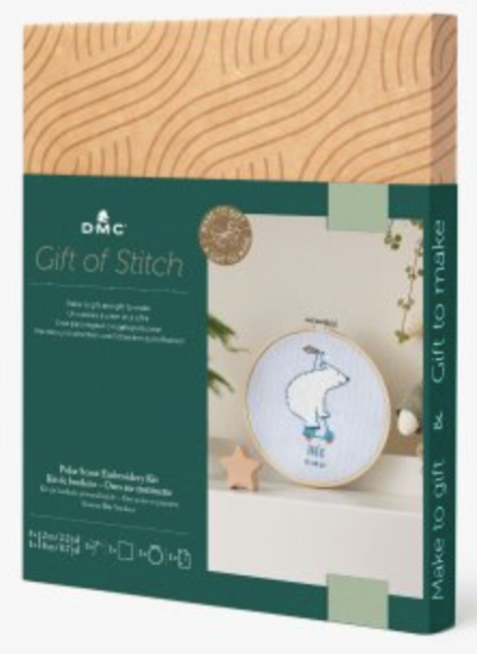 DMC Gift Of Stitch Polar Bear Embroidery Kit TB182