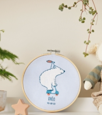 DMC Gift Of Stitch Polar Bear Embroidery Kit TB182