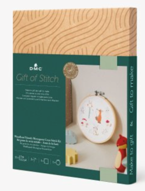 DMC Gift Of Stitch Woodland Friends Monogram Cross Stitch Kit BK1968