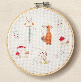 DMC Gift Of Stitch Woodland Friends Monogram Cross Stitch Kit BK1968