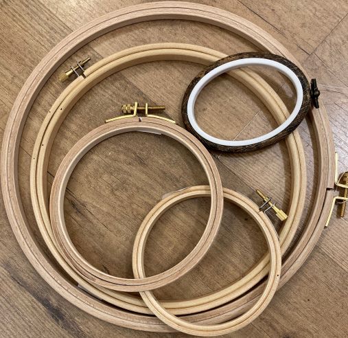 Embroidery hoop wooden 12cm 5 inches