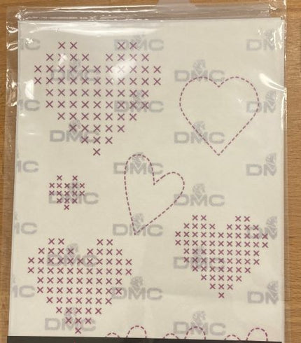 Cross stitch soluble designs GLAMOUR COLLECTON HEARTS