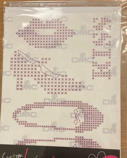 Cross stitch soluble designs GLAMOUR COLLECTON SHOES AND KISS