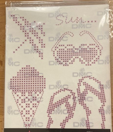 Cross stitch soluble designs SUMMER COLLECTON