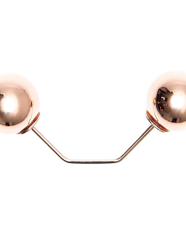 Rico Double bead shawl pin rosegold