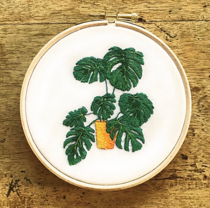 Embroidery Kit Monstera Deliciosa