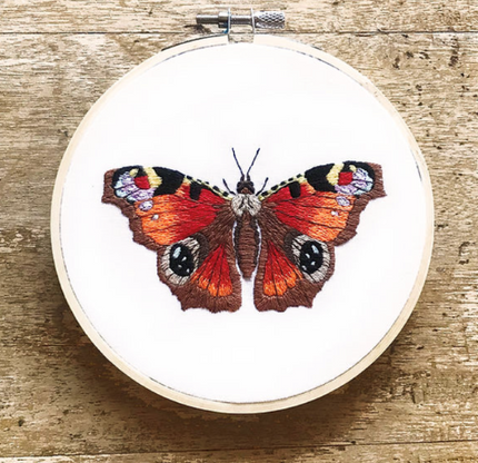 Embroidery Kit Peacock Butterfly