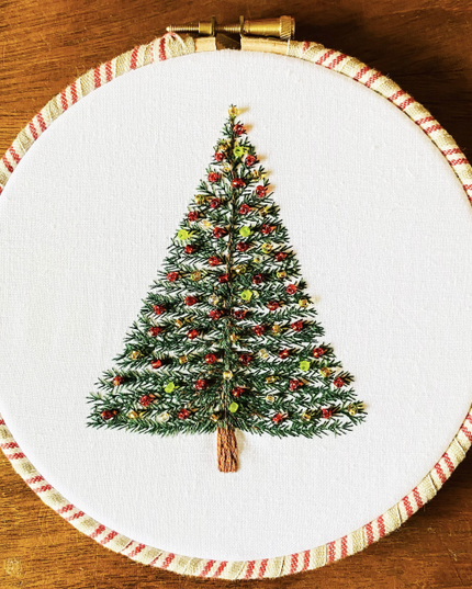 Embroidery Kit Beaded Tree