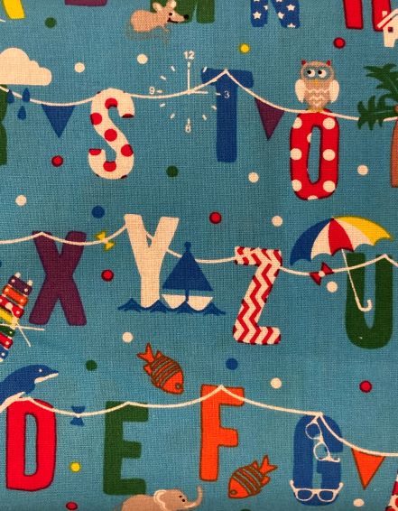 Fabric ALPHABET