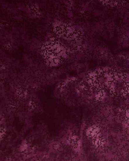 Fabric Cotton Batik PURPLE WITH BLACK PATTERN