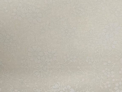 Fabric CREAM DAISY ON CREAM