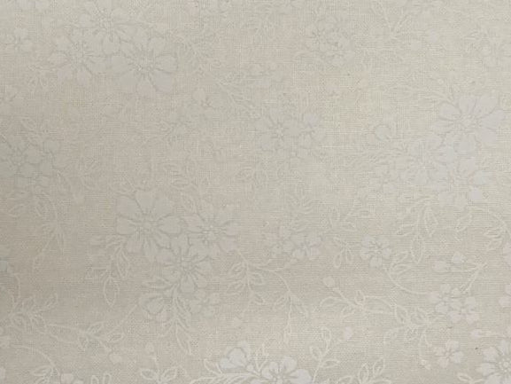 Fabric CREAM DAISY ON CREAM
