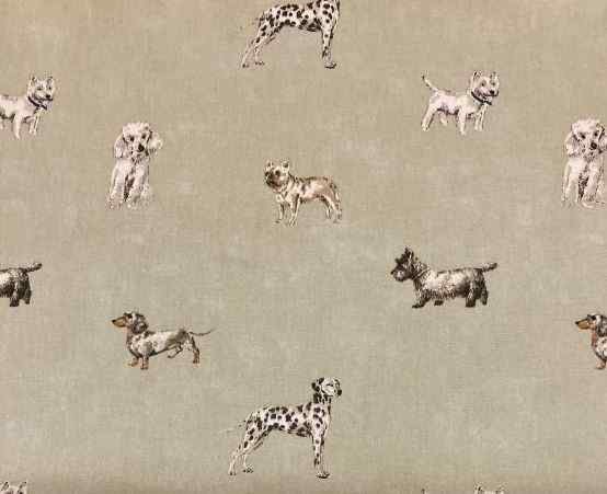 Fabric Heavy Cotton DOGS