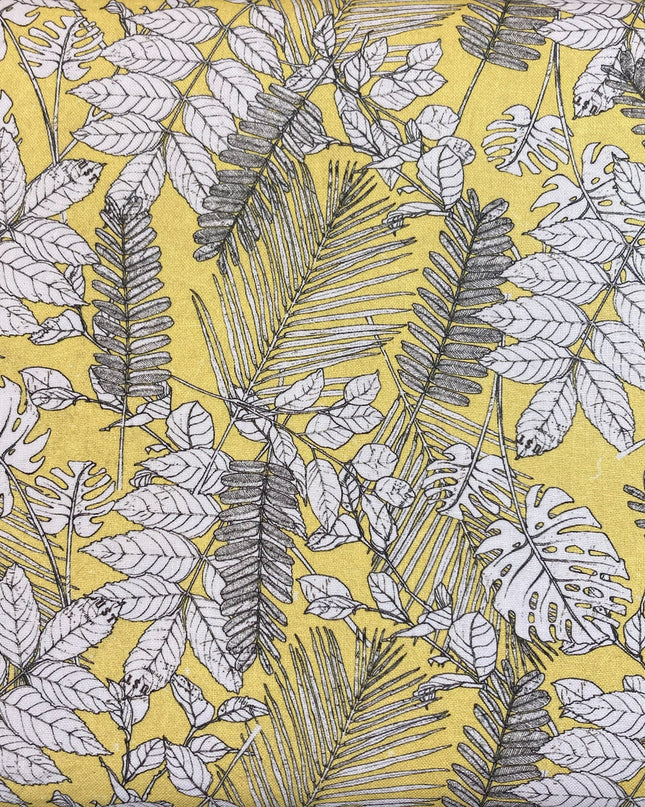 Fabric FLOWER COLLAGE LEAF DETAIL