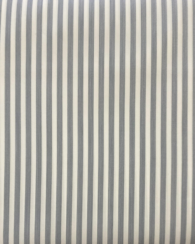 Fabric SILVER / GREY STRIPE