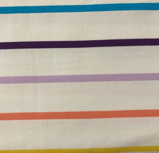 fabric Jersey TILLY AND THE BUTTONS WHITE STRIPE