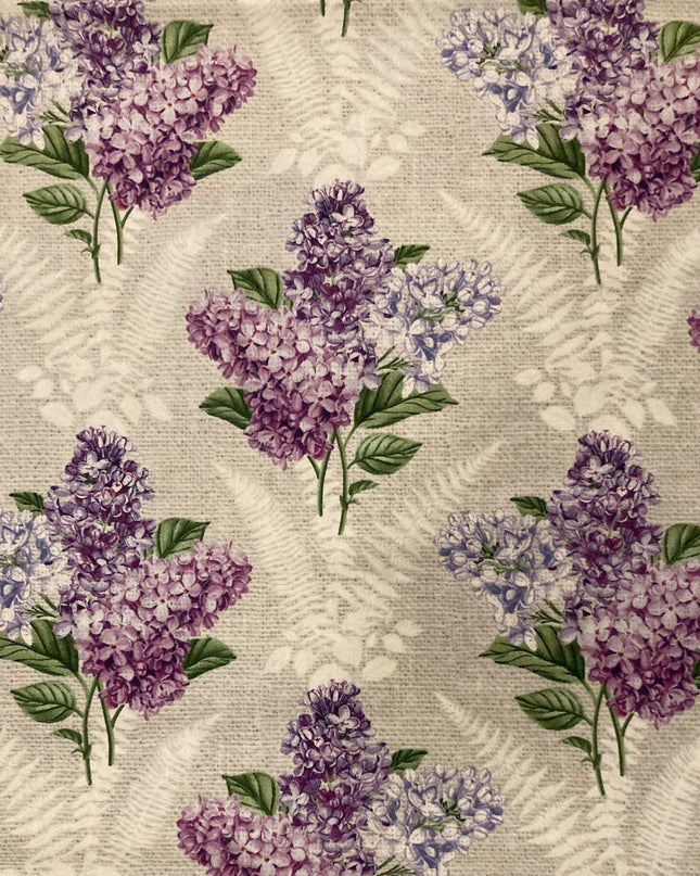 Fabric Lilac Garden PALE GRAY MULTI