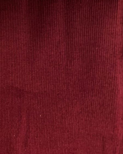 Fabric Cotton Needle Cord DARK RED