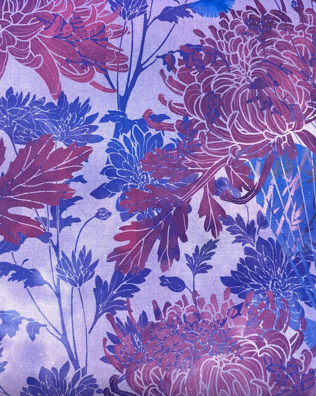 Fabric Jason Yenter Cotton ORIENTAL GARDEN AS 2OG-3