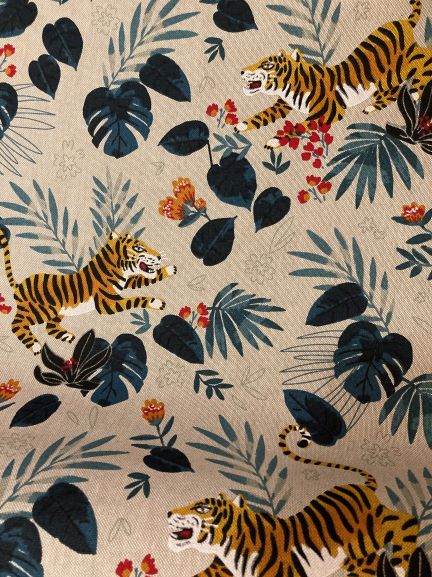Fabric Heavy Cotton TIGER