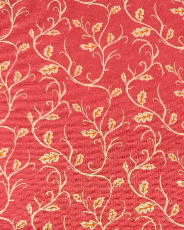 Fabric Lillycraft Fire TWISTING LEAVES