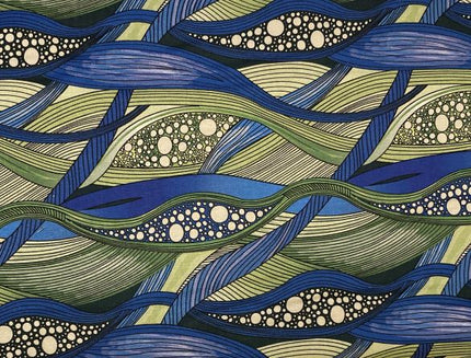 Fabric Organic Cotton WATER REEDS