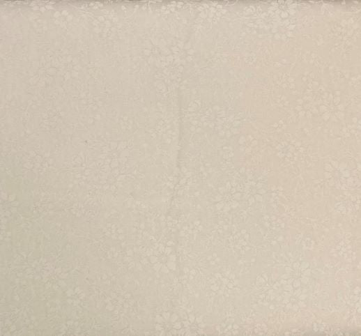 Fabric WHITE DAISY ON WHITE