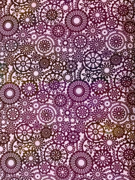 Fabric Jason Yenter Cotton Seasons PURPLE