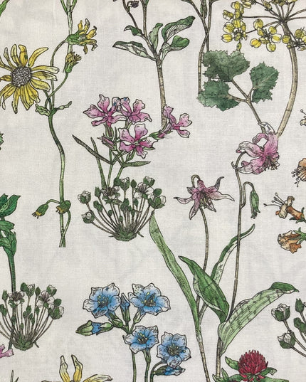 Fabric FLOWER COLLAGE FLORAL DETAIL