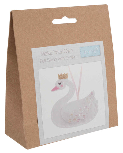 Make your own Felt Kit - Swan with Crown