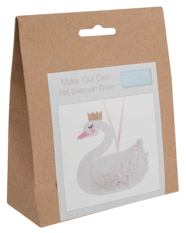 Make your own Felt Kit - Swan with Crown