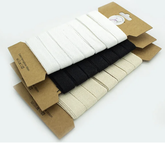 Carded Herringbone Tape 50mm White