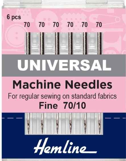Sewing machine needles Universal Fine 70/10 H100.70