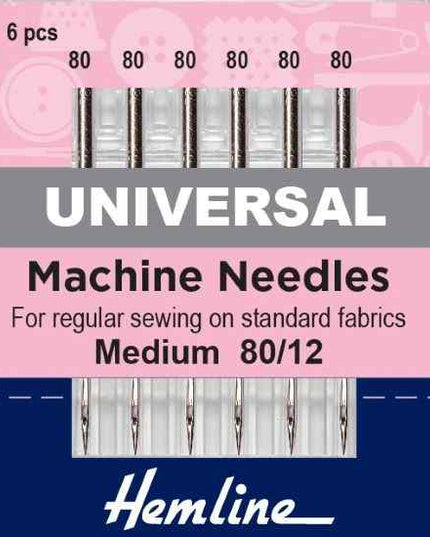 Sewing machine needles Universal Medium 80/12 H100.80