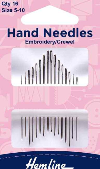 Hand Needles Embroidery Crewel Size 5 to 10 H200.510