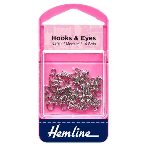 Hooks and eyes Medium Silver H400.2