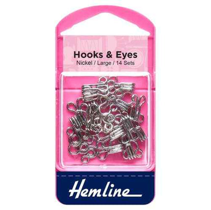Hooks and eyes Large Silver H400.3