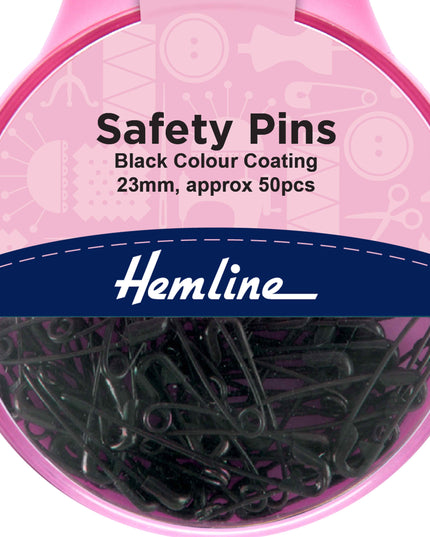 Safety Pins Black 23mm H414.00