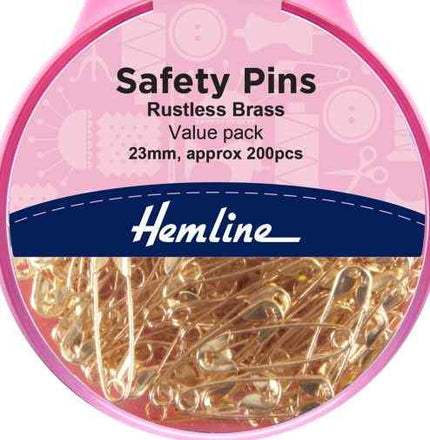 Safety Pins Value Pack Brass 23mm H419.00.200
