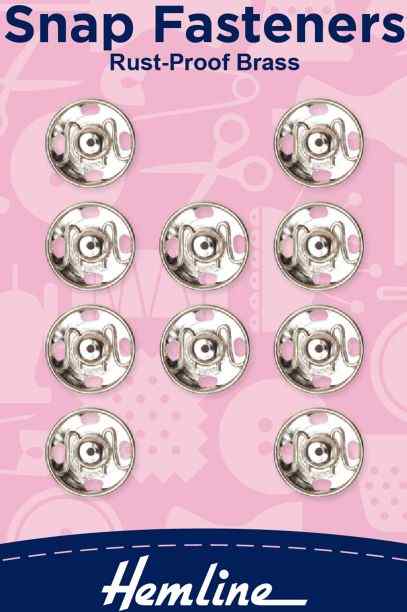 Snap fasteners Silver 11mm H420.11