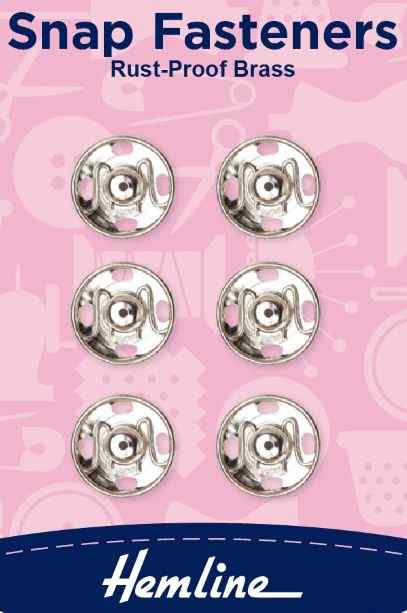 Snap fasteners Silver 13mm H420.13