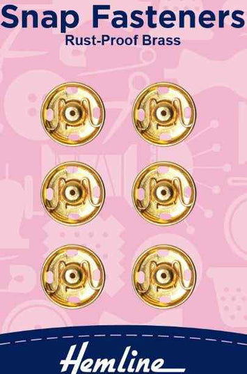 Snap fasteners Gold 13mm H420.13.G