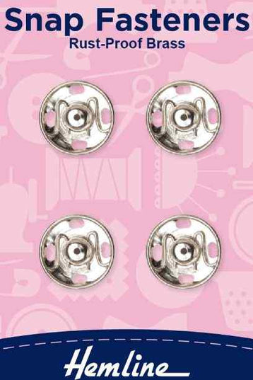 Snap fasteners Silver 15mm H420.15