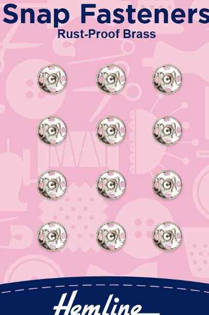 Snap fasteners Silver 7mm H420.7